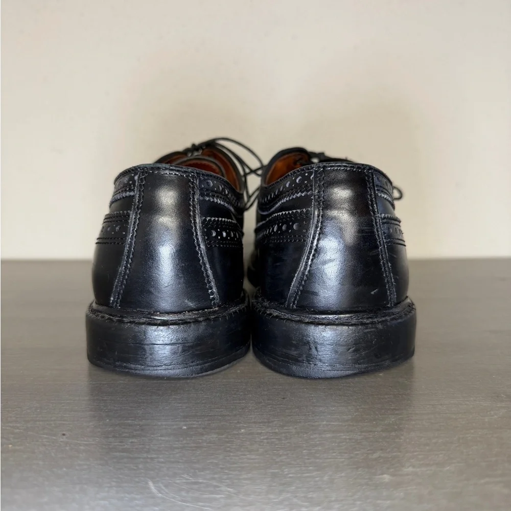 Allen Edmonds MacNeil Black Leather Wingtip Men's Dress Shoes Size 9.5 D Oxford